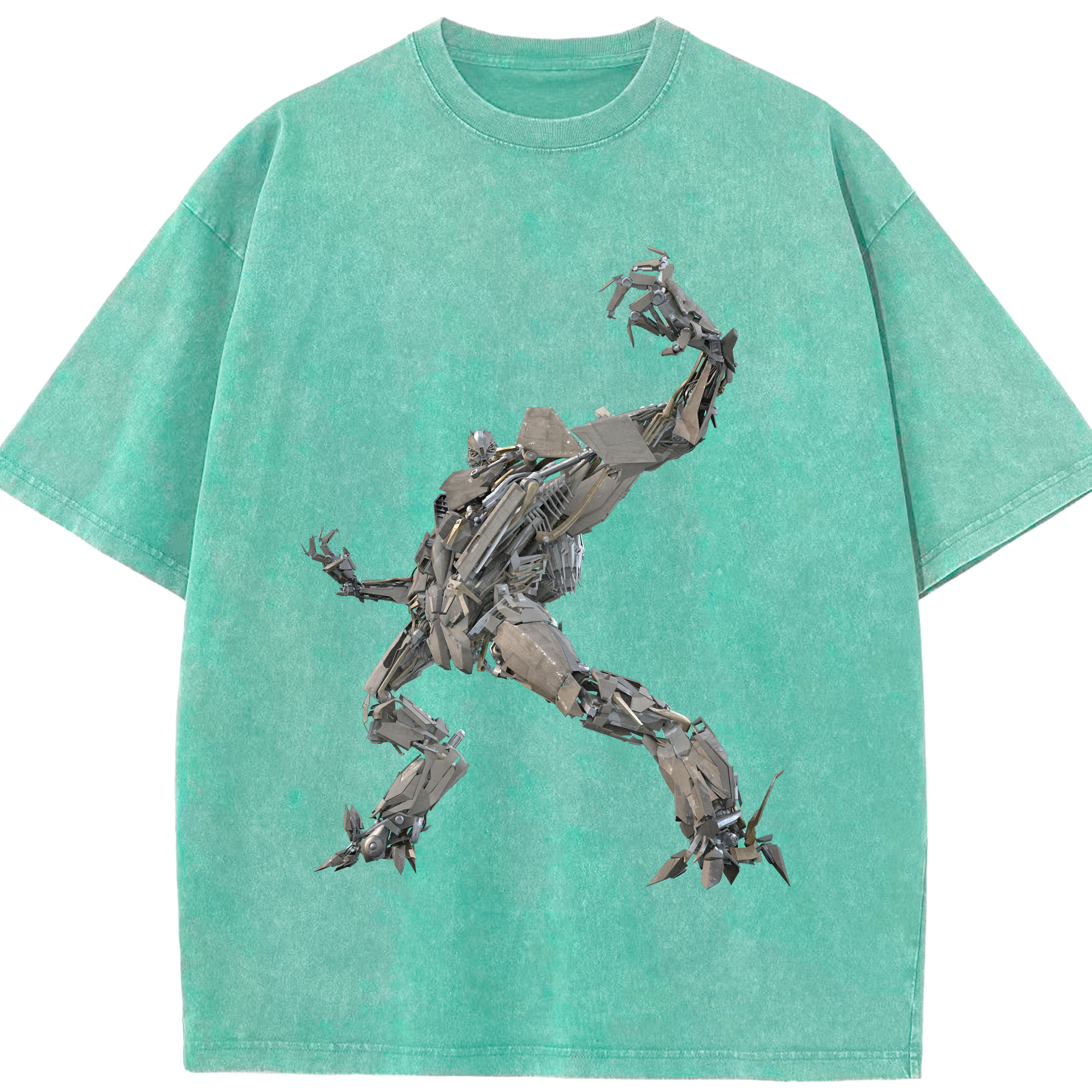 （画像用）  綿100% ヴィンテージ風 半袖Tシャツ（フロントプリント）